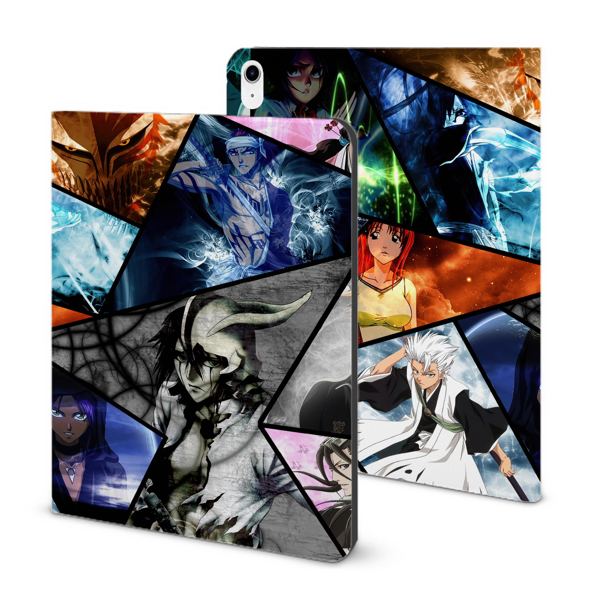 （画像用） ブリーチ BLEACH IPad ケース ブック型 PUレザー TPU 耐衝撃 軽量 薄型 ペン収納なし 全面保護 IPad 各モデル対応